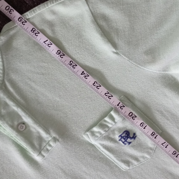 💚RARE/VTG Polo Ralph Lauren💚 - Mint Green "PRL" Monogram S/S Pique Polo - Picture 16 of 16